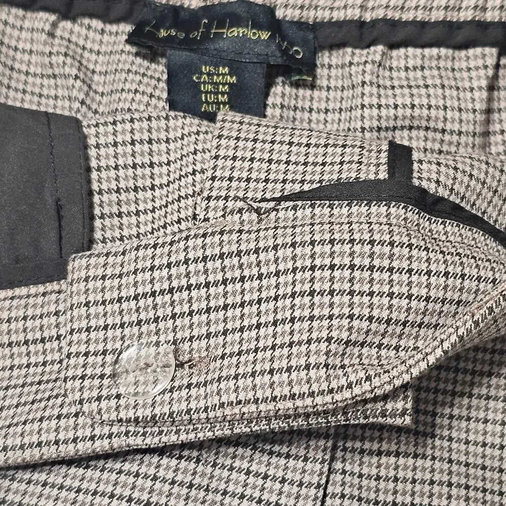 HOUSE OF HARLOW 1960 Checked Trousers Size M
